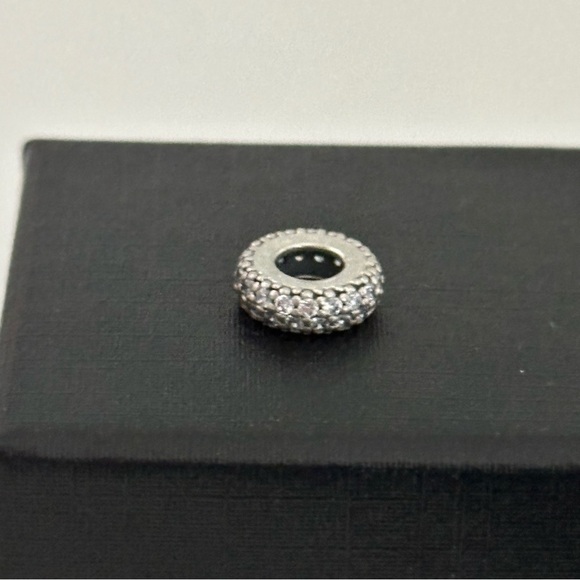 Pandora Clear Sparkle CZ Inspiration Within Spacer Sparkly Bead Charm - Picture 4 of 6